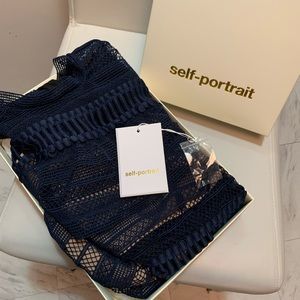 Self portrait lace midi dress